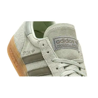 adidas Handball Spezial Linen Green Silver Closeup