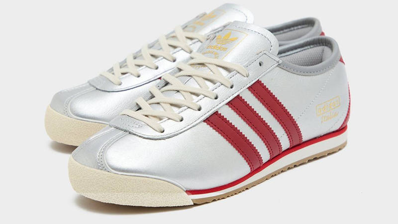 adidas Italia 70s Silver Metallic Red JQ6964 side