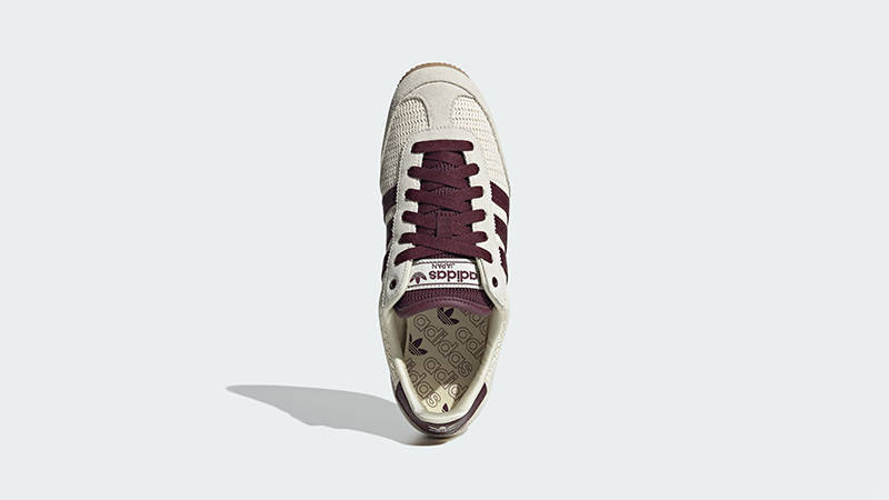 adidas Japan Cream White Maroon JR7161 middle