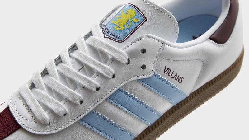 adidas Samba Aston Villa Closeup