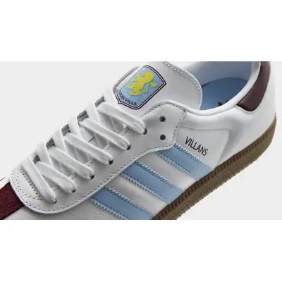 adidas Samba Aston Villa Closeup