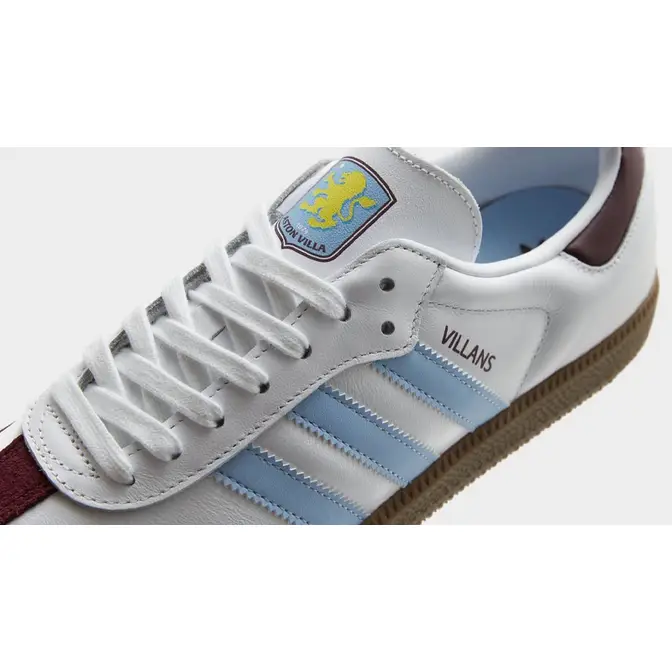 adidas Samba Aston Villa Closeup