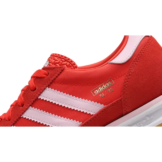 adidas SL 72 RS GS Bright Red Clear Pink JP6797 Detail