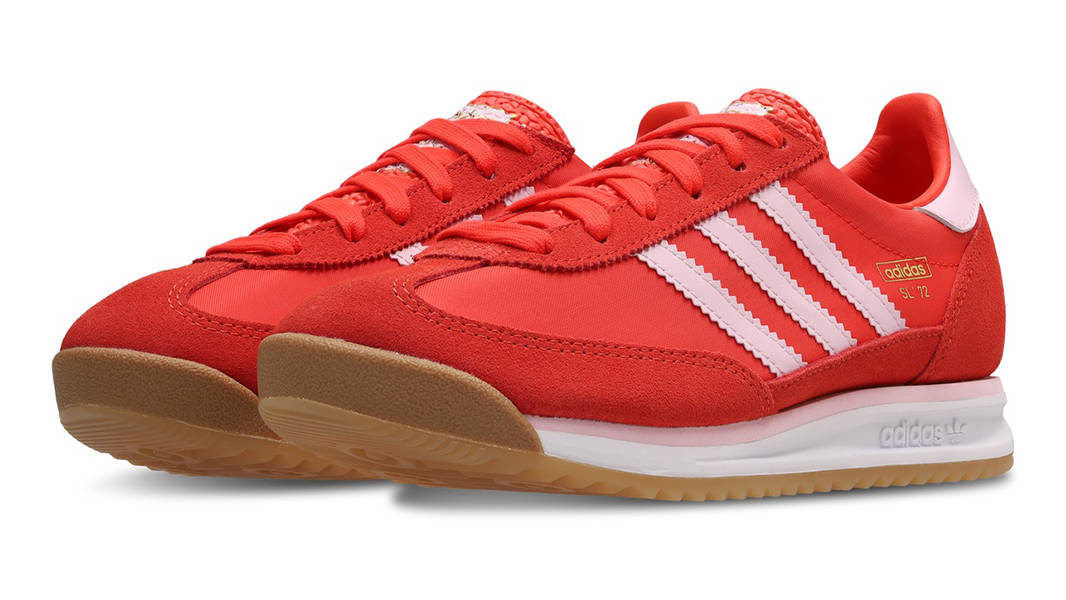 adidas SL 72 RS GS Bright Red Clear Pink JP6797 Side