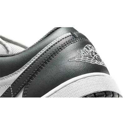 Air Jordan 1 Low Grey White Closeup