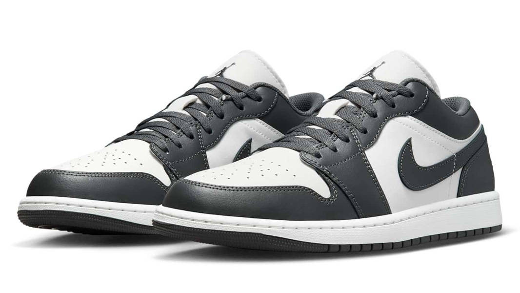 Air Jordan 1 Low Grey White Front