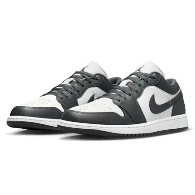 Air Jordan 1 Low Grey White Front