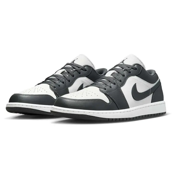Air Jordan 1 Low Grey White Front