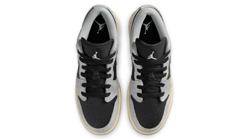 Air Jordan 1 Low SE GS Light Smoke Grey Sail Middle