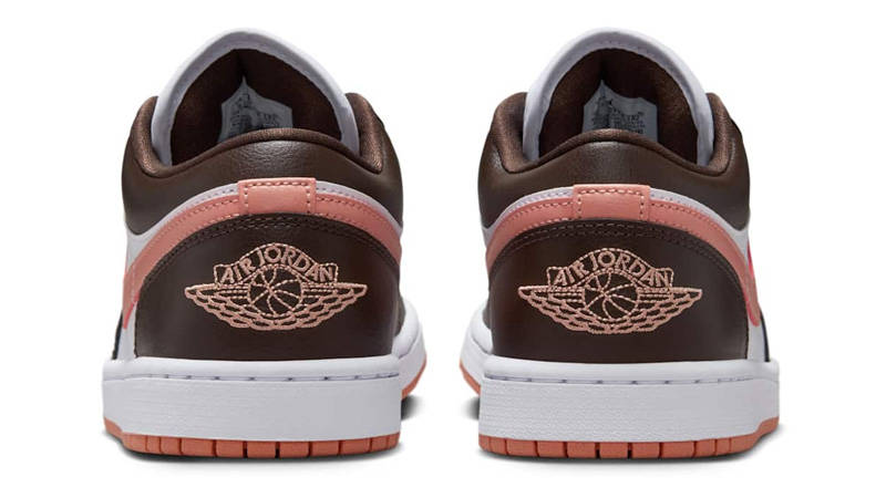 Air Jordan 1 Low White Baroque Brown Back