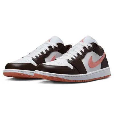 Air Jordan 1 Low White Baroque Brown Front