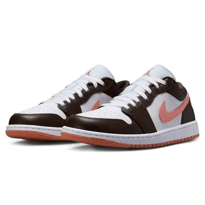 Air Jordan 1 Low White Baroque Brown Front