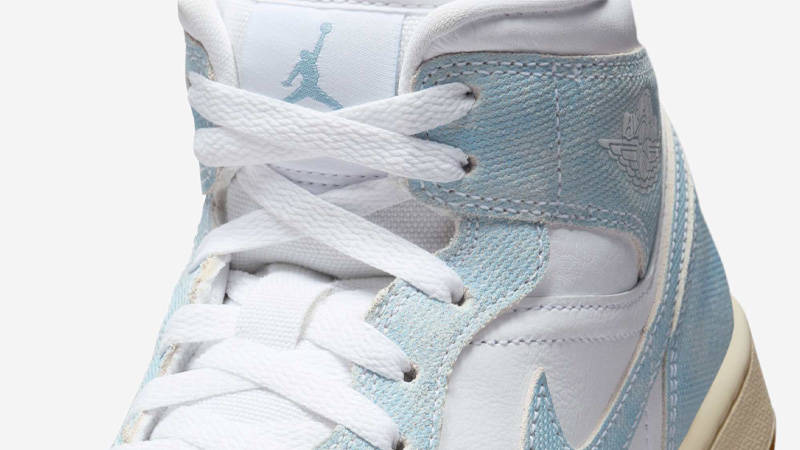 Air Jordan 1 Mid Denim Gum Side