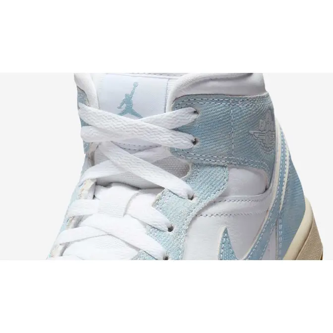 Air Jordan 1 Mid Denim Gum Side