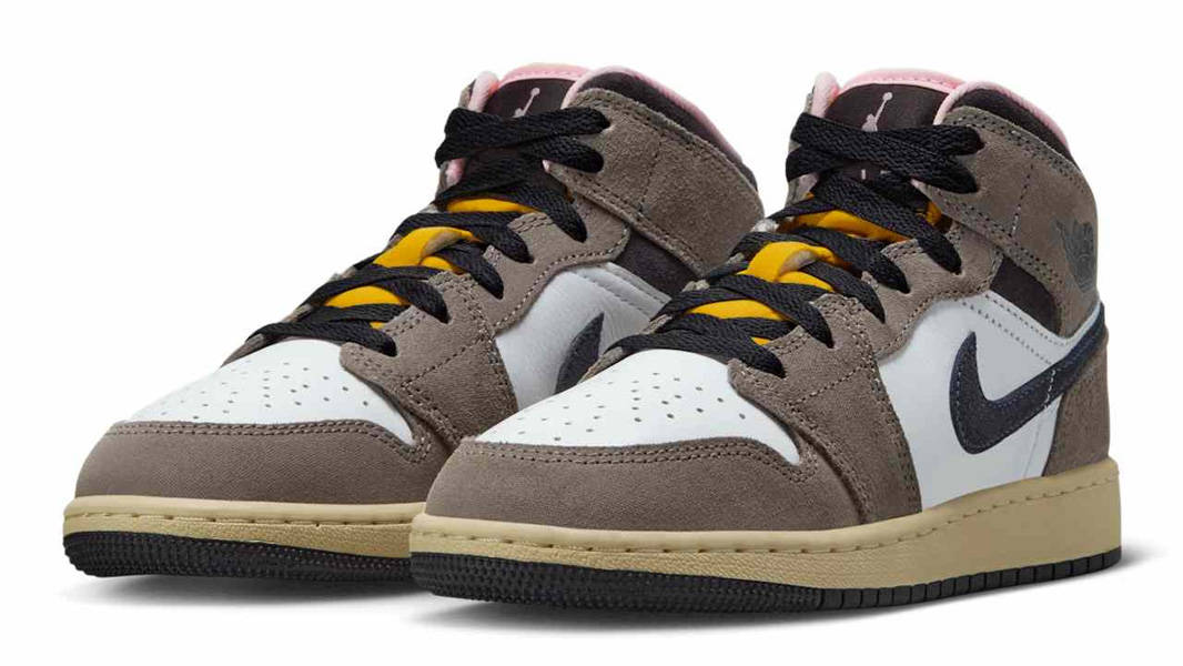 Air Jordan 1 Mid SE Cave Stone Front