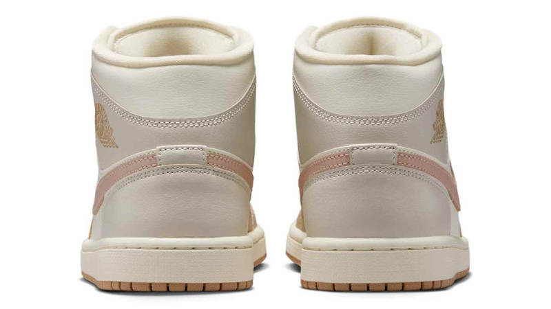 Air Jordan 1 Mid Tan Toe Back