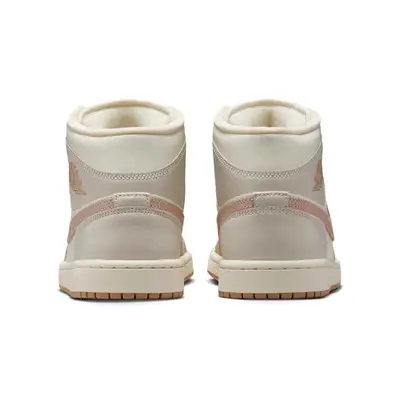 Air Jordan 1 Mid Tan Toe Back