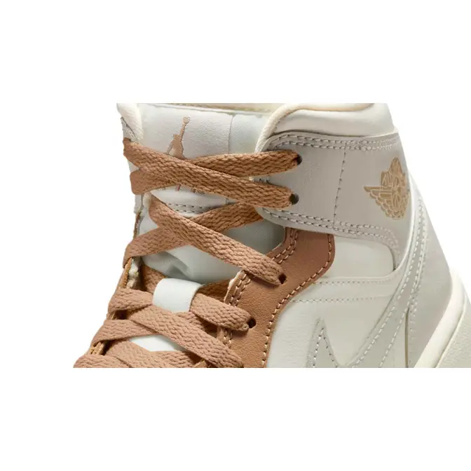 Air Jordan 1 Mid Tan Toe Side