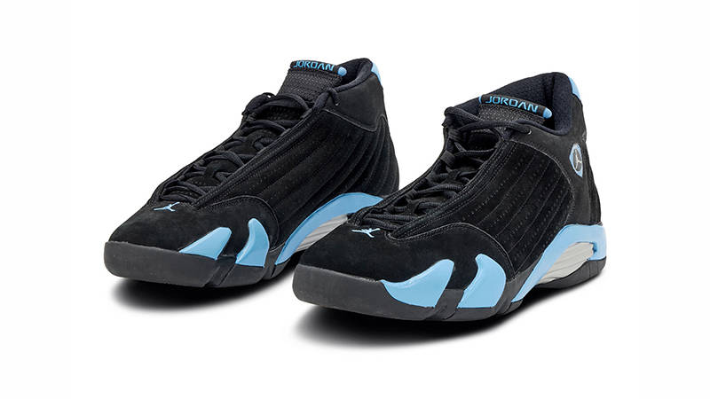 black blue jordan 14