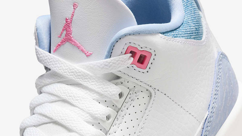 Air Jordan 3 GS White Cobalt Bliss HQ0784-101 Detail