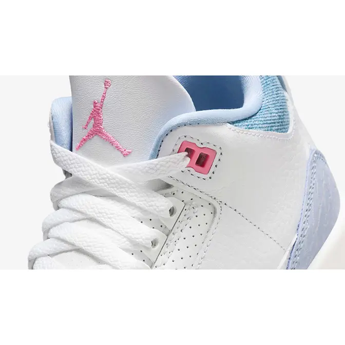 Air Jordan 3 GS White Cobalt Bliss HQ0784-101 Detail