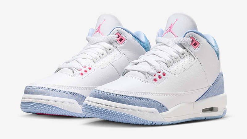 Air Jordan 3 GS White Cobalt Bliss HQ0784-101 Side