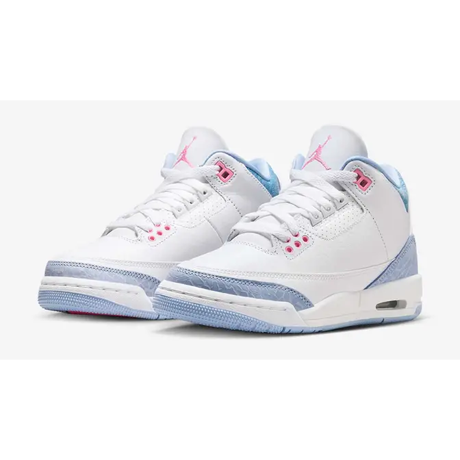 Air Jordan 3 GS White Cobalt Bliss HQ0784-101 Side