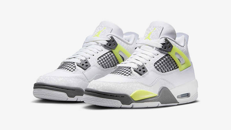 Air Jordan 4 GS Light Lemon Twist HJ5990-100 FRONT