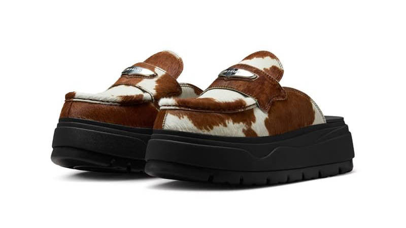 Air Jordan Loafer Mule Cow Print IB1497-001 front