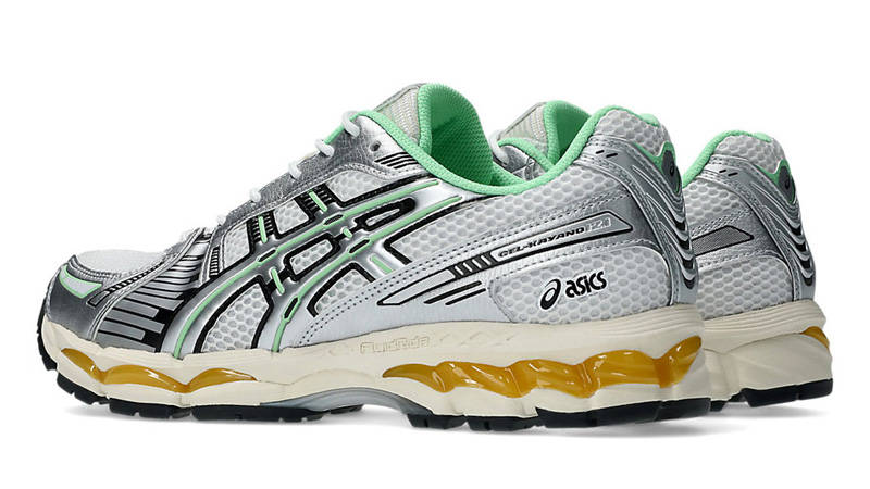 ASICS Gel-Kayano 12.1 Silver Green Orange Back