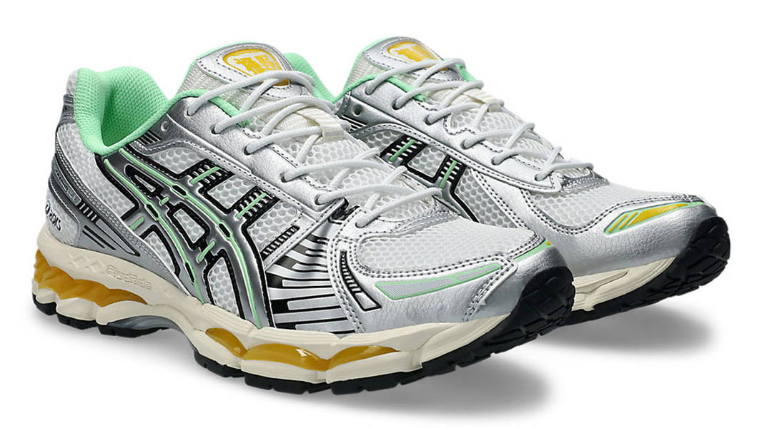 ASICS Gel-Kayano 12.1 Silver Green Orange Front