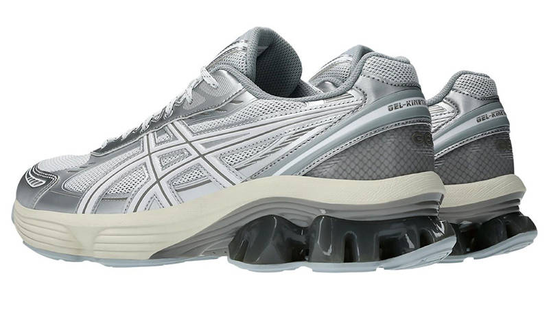 ASICS Gel-Kinetic Fluent White Silver 1203A591-101 back