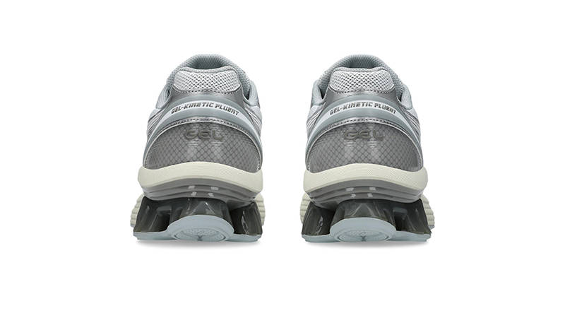ASICS Gel-Kinetic Fluent White Silver 1203A591-101 heel