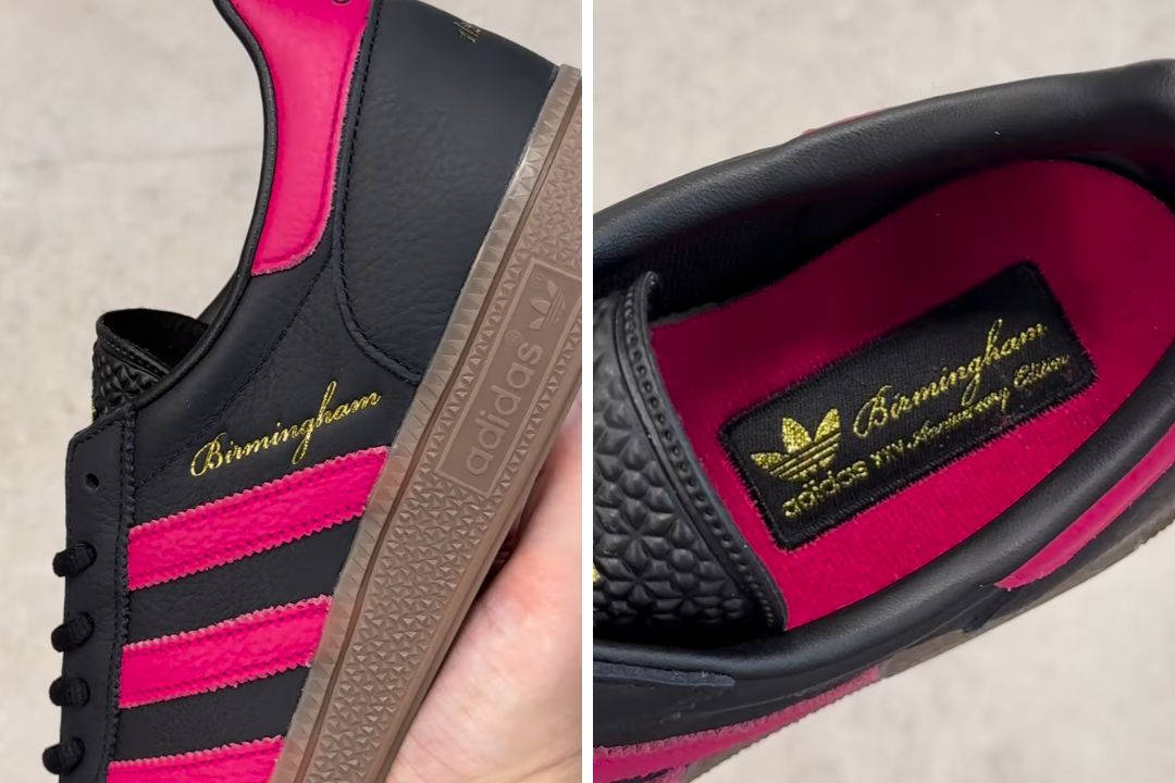 size? x adidas Birmingham City Series Side internal and external details