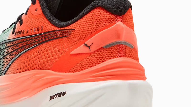 HYROX x PUMA Deviate NITRO 3 Glowing Red Mint Melt Women 312294-01 Detail