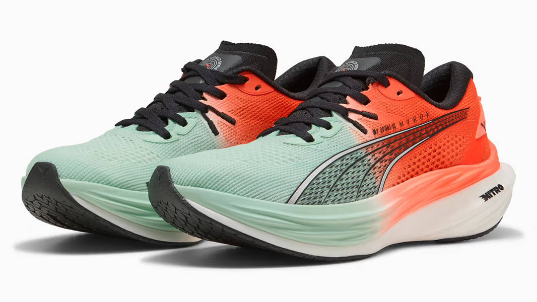 HYROX x PUMA Deviate NITRO 3 Glowing Red Mint Melt Women 312294-01 Side