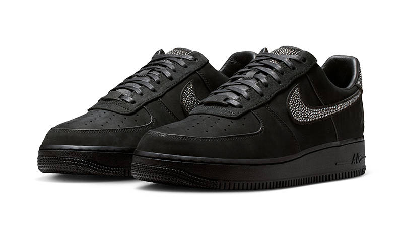 Ja Morant x Nike Air Force 1 Low Swarovski Black front