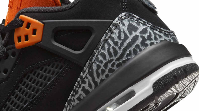 Jordan Spizike Low GS Black Starfish Closeup