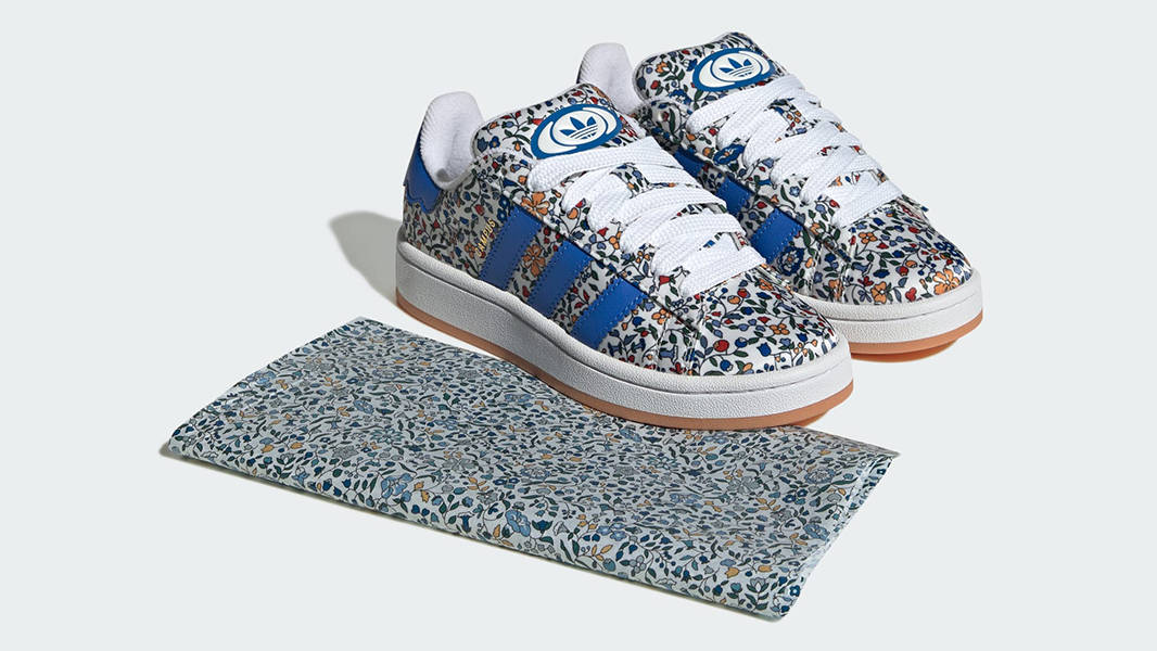 Liberty London x adidas Campus 00s GS Floral Blue JS3805 Front