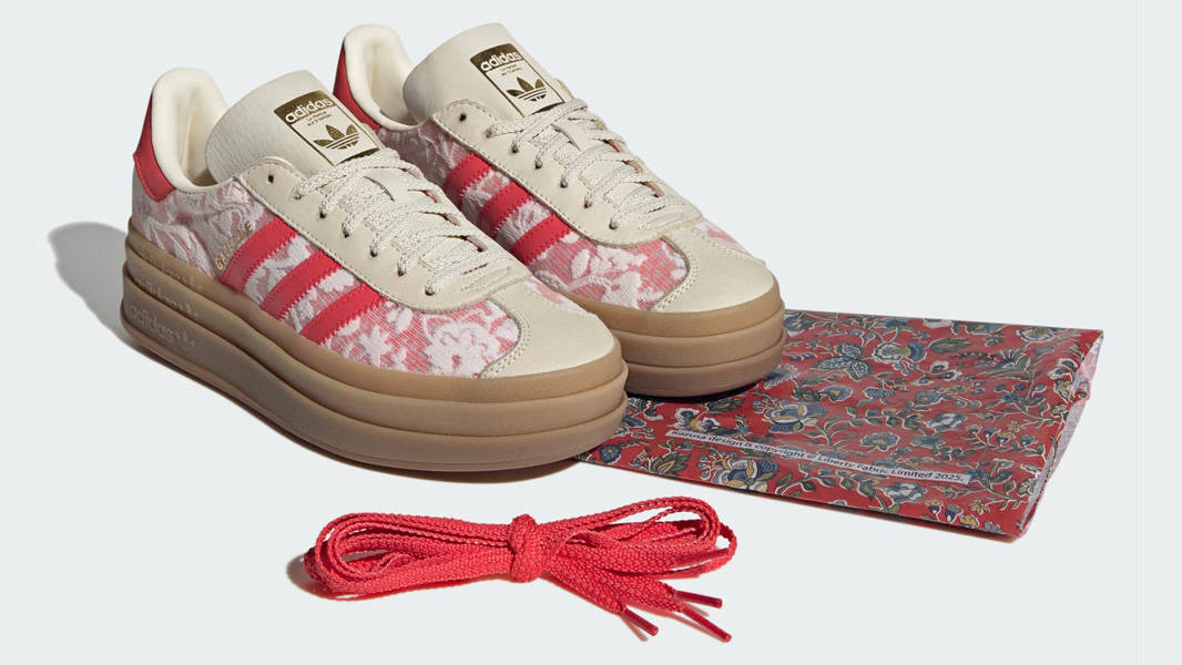 Liberty London x adidas Gazelle Bold Floral Better Scarlet Pack