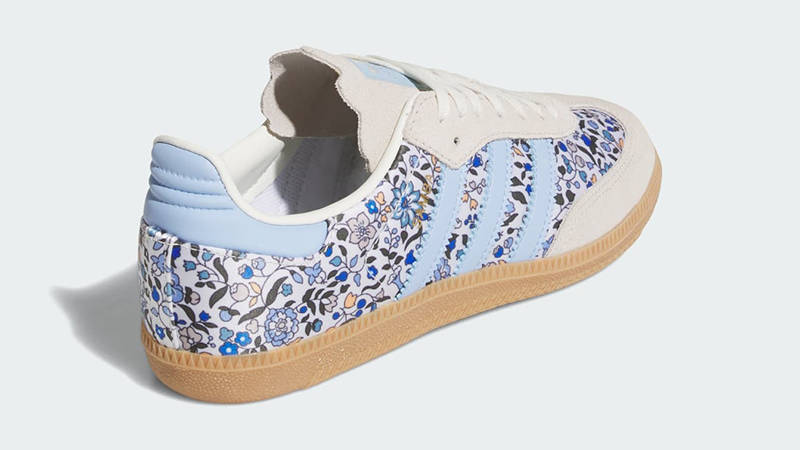 Liberty London x adidas Samba OG GS Floral Blue JP8080 Back