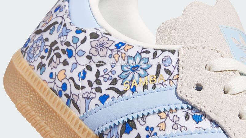 Liberty London x adidas Samba OG GS Floral Blue JP8080 Detail