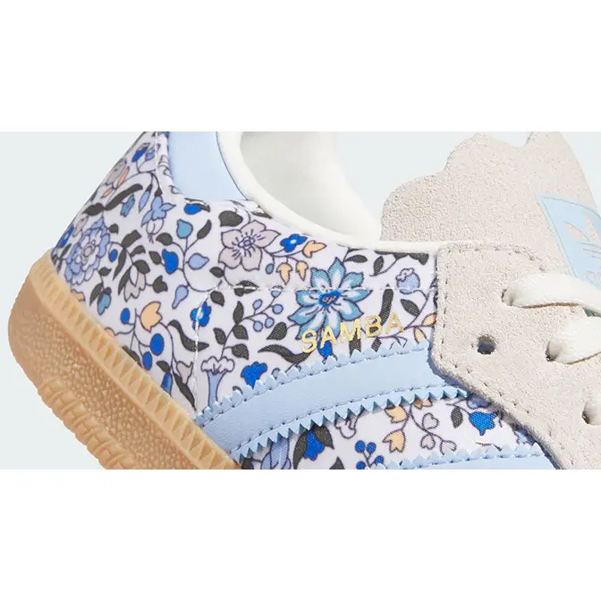 Liberty London x adidas Samba OG GS Floral Blue JP8080 Detail