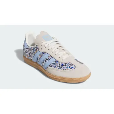 Liberty London x adidas Samba OG GS Floral Blue JP8080 Side