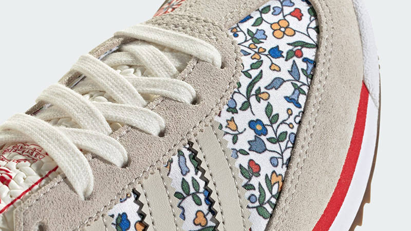 Liberty London x adidas SL 72 RS GS Floral White Bliss JQ8404 Detail 2