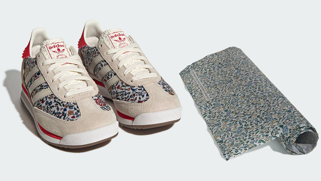 Liberty London x adidas SL 72 RS GS Floral White Bliss JQ8404 Front