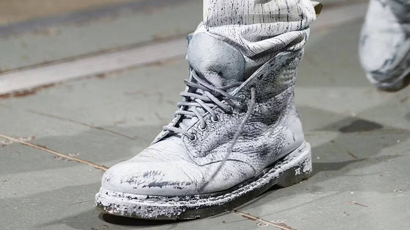 MM6 Maison Margiela x Martens 1460 Eye White Paint Where