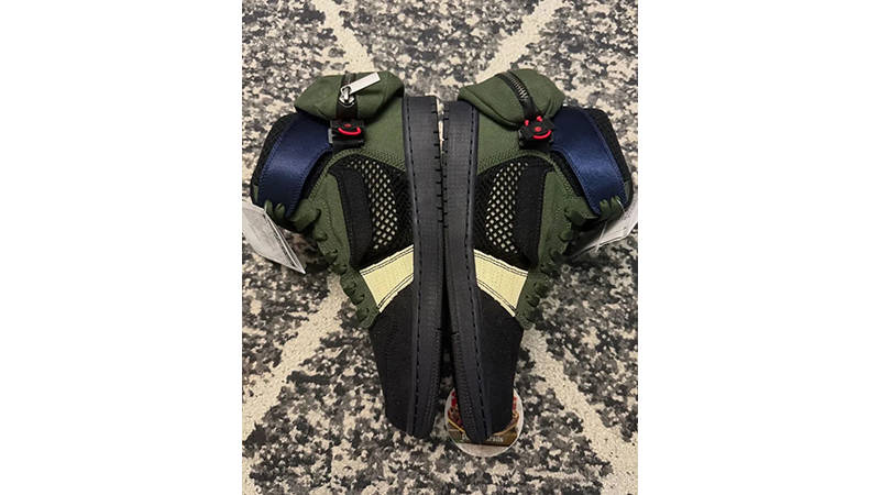 Naruto x Air Jordan 1 Utility Olive side