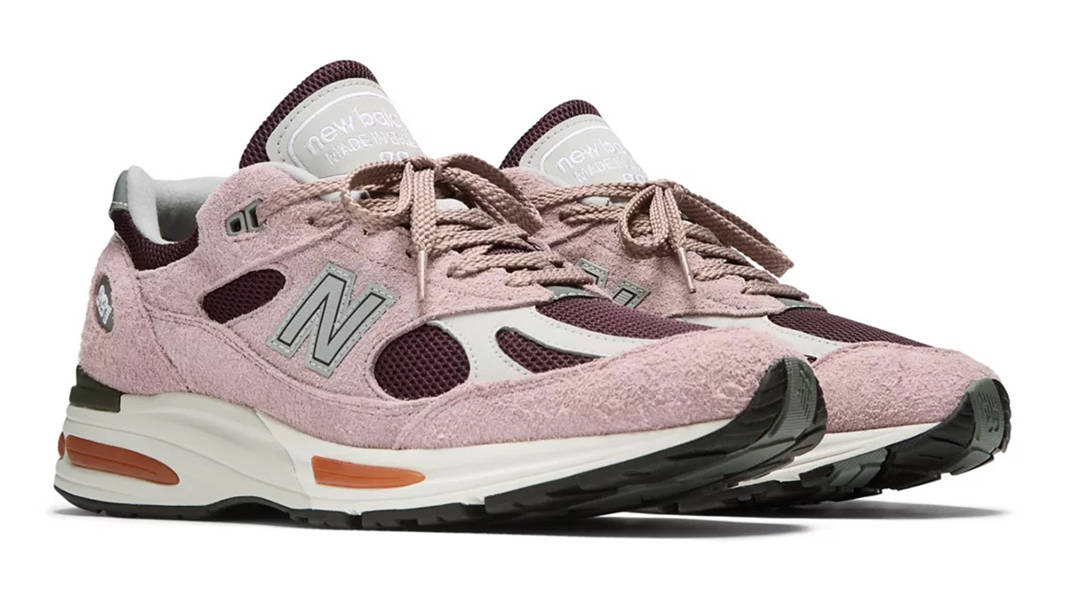 New Balance 991v2 Grape Sorbet U991PR2 Side