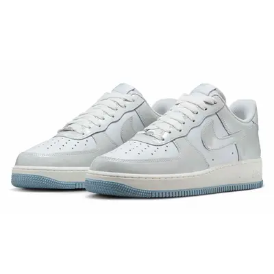 Nike Air Force 1 07 Sail Light Armoury Blue Front